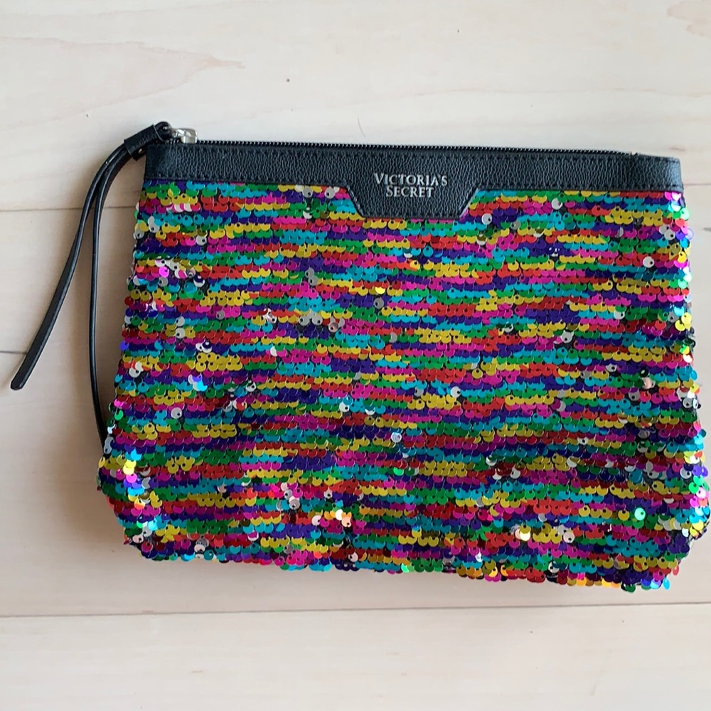 Victoria’s Secret Rainbow Sequin Clutch